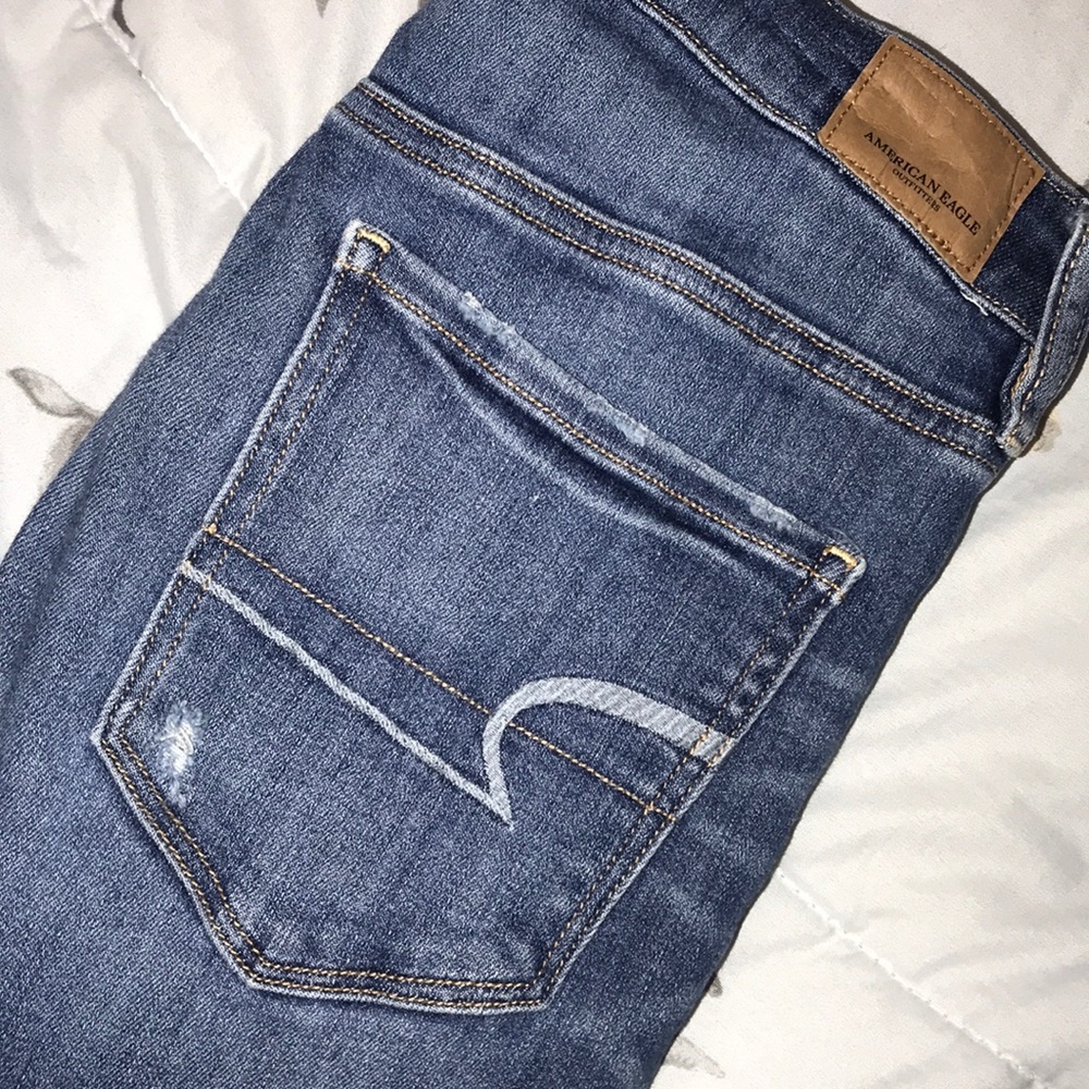 high waisted american eagle jeans